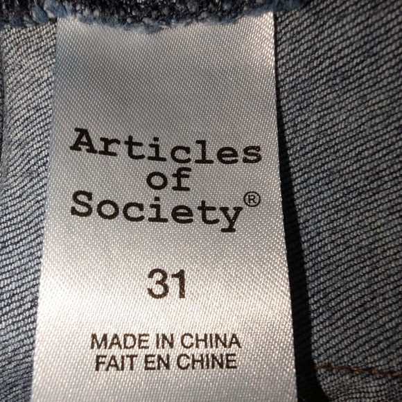 Articles of society button up denim Skirt Knee-Length Casual Sz 31 - Picture 7 of 9